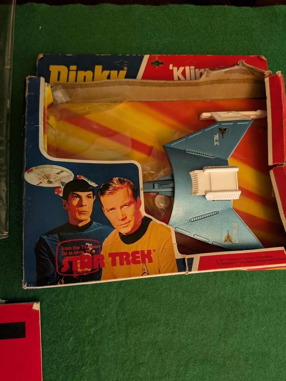 Star Trek Posh  Dinky Klingon Battle Cruiser in Metallic Blue